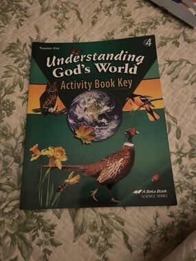 ABeka Book Understanding God's World teacher Activity Key 4th grade homeschool